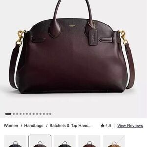 Coach Empire Carry All 40 Merlot.